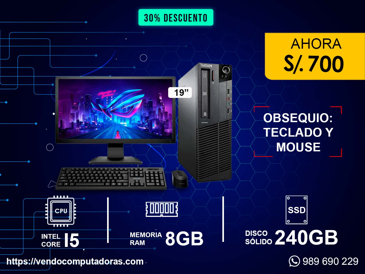  CORE I5 EN OFERTA PC COMPLETA 